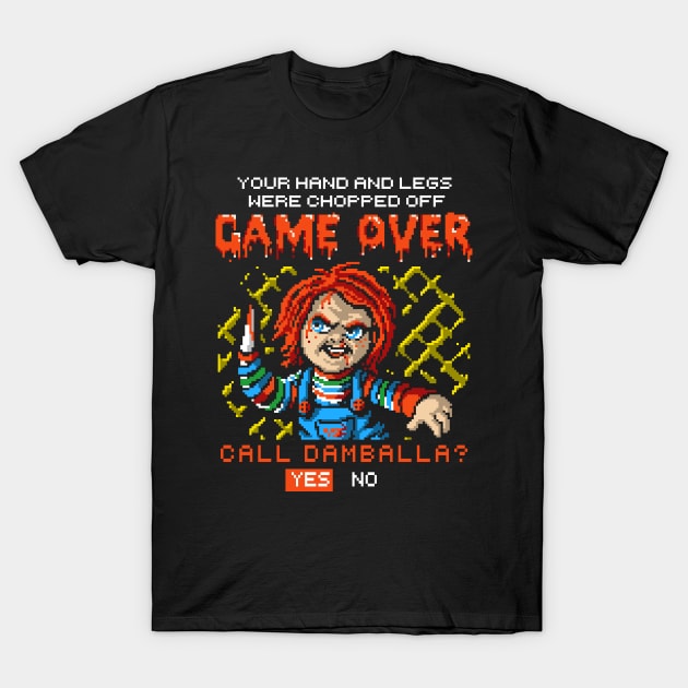 GAME OVER - Call Damballa? T-Shirt by Punksthetic